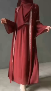 SAFWA ABAYA GAMIS BORDIR CERUTY BABYDOLL DUA LAYER FREE BELT BUSUI FRIENDLY DRESS MEWAH MUSLIMAH TERBARU 2025 ABAYA BORDIR TURKI