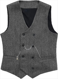 Regular Slim Fit Vest Collarless Mens Ballroom Business Vest Fashion Gentleman Luxury Mens Suit