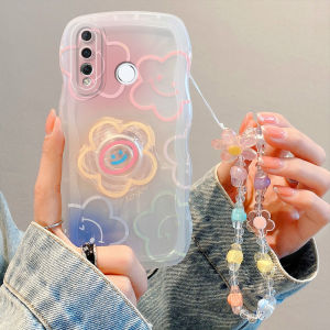 Fashionable Silicone Phone Case for Huawei Nova4e with Bracelet Stand Protective Cover Cute Korean Style Summer New Model