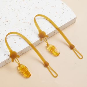 Anti Drop Silicone Clip Chain for Baby Pacifiers Lightweight and Shockproof Infant Soother Strap Anti-lost Lanyard Rope