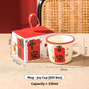 Mr.Snail | High-Quality Ceramic Mugs Gift Set for Home Use