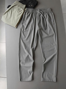 Mens Casual Straight Leg Pants Elastic Waist Breathable Quick Dry Summer Fashion Urban Style Long Trousers ODM Company Whole Order