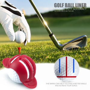 3-Line Golf Ball MarkerPutting Alignment Tool with Stencil Pen Golf Training Aids for Outdoor PracticeFall Sports Accessorie