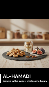 AL-HAMADI Premium Natural Dried Figs | Healthy Superfood Snack | High Fiber & No Added Sugar