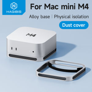 Hagibis Aluminum Desktop Dust Proof Bracket for Mac mini M4/M4 Pro 2024 Dissipation Bracket Desktop Anti-slip Bracket