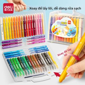 deli | Safe Washable No-stain Drawing Crayons