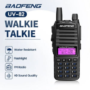 2PCS Baofeng UV-82 Walkie Talkie HT Handy Talky UV-82 8W 2000MAH Dual Band VHF UHF FM 2 Way Radio Walky Talky 128 Channels Walkie Talkie Portable MAX 20KM