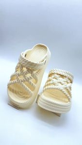 UoMeAi Sandal Wanita Premium Korea Style Sandal Woven Wanita Empuk EVA