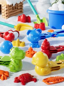 Snowball Maker Toy for Kids Duck Shaped Snow Clip Winter Outdoor Play Snow Fighting Equipment Plastic Toy for Children