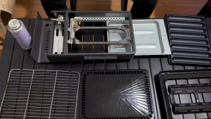 Portable BBQ Grill Compact Grill Gas Grill Smokeless Indoor Grill Outdoor Grill with Storage Box