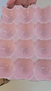 SHIRATORI Egg Tray for 12 eggs / rak telur aesthetic untuk 12 butir telur / tempat telur astetik mewah unik lucu