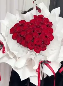 3 Set/Paket Heart shape Bouquet Bracket Reusable Kerangka Buket Kosong Plastik Bentuk Love Untuk Buket Bunga Bentuk Love