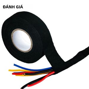 Băng Keo Điện Chịu Nhiệt Vải Màu Đen Vải Dính Bọc Cáp Chống Thấm Nước Tổ Chức Dây Băng Cho Dây Điện