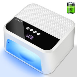 โคมไฟเล็บแบบชาร์จไฟได้ 30LED UV เครื่องเป่าเล็บเจลมืออาชีพโคมไฟ 4 ตัวจับเวลาและเซ็นเซอร์อัตโนมัติ Quick Curing โคมไฟเล็บ