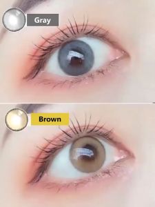 SOFTLENS Hot style EYESHARE Normal seri Big eyes Makeup normal mata abu-abu coklat soft lens