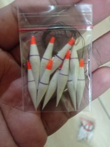 pelampung kukumbul mancing ikan pelampung gacor ukuran 2-3 cm warna putih