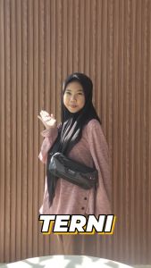 tas selempang TERNI pria wanita waterproof thobach waistbag pria keren Trendy tas pria