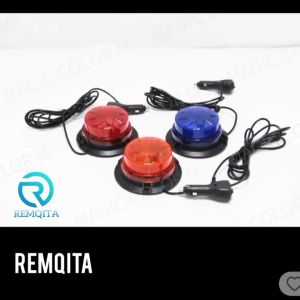 Lampu LED Rotary Beacon 015 (8 Mode) Model Magnet Lampu LED Rotary Mobil Truk Beacon 015 12-24V