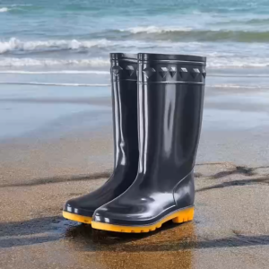 BIN LU Waterproof Rain Boots for Women Anti Slip Bota Pang Babae Mid Cut High Cut Low Cut Rainy Season Shoes for Daily Commute Outdoor Use