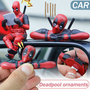 Siêu anh hùng Deadpool búp bê nội thất xe hơi phụ kiện xe máy phim hoạt hình mô hình thu nhỏ trang trí ô tô loạt Đồ chơi Quà tặng trẻ em