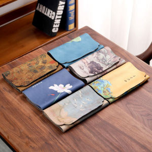 Thickened Tea Towel Absorbent Tea Table Cloth Chinese Style Tea Ceremony Small Tea Towel Zen Tea Coaster Handmade Courtly Element