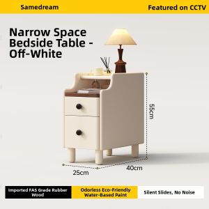 SAMEDREAM | Retro Style Wooden Nightstand 20cm