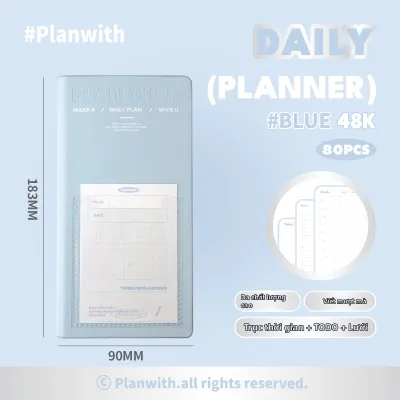 Planwith | Sổ Lập Kế Hoạch Hàng Ngày để Quản Lý Thời Gian và Lịch Trình