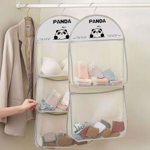 Macaron Colored Hanging Storage Bag for Underwear And Socks Nordic Style Closet Organizer Clothing Storage Bag for Dormitory