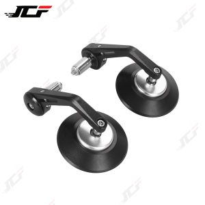 Motorcycle Rear View Mirror Black 7/8" Round CNC Cafe Racer Parts Motorcycle Side Mirror Bar End Motorbike For Kawasaki Black