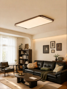 FANCY LAMP CLUB | Modern Retro Walnut Color Creative Full Spectrum Ceiling Light