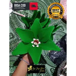KELOPAK/CUP BUNGA + FITINGAN DEKORASI TAMAN RUMAH CAFE RESTORAN CANTIK MURAH TERLARIS DIAMETER 20 CM