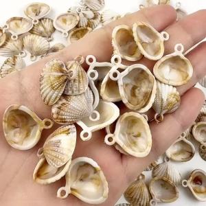 19.5x19.5MM 47PCS Imitation Scallop Pendant Beads Spacers Loose For Jewelry Making Findings DIY Necklace Bracelets Accessories