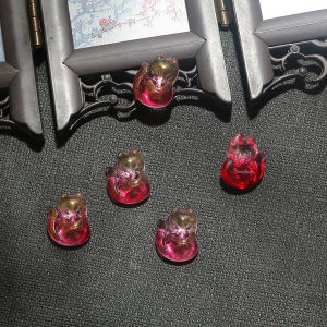 จี้แกะสลักแก้ว DIY แฮนด์เมด หูต่าง ต่างข้าง สร้อยข้อมือ ลูกปัด วัสดุอื่นๆ อุปกรณ์ทำเครื่องประดับ จี้แก้วลายกระรอก