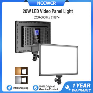 NEEWER 9" LED Video Light Panel with Mini Desk Tripod Stand3200K-5600K CRI95+ NL-116AI
