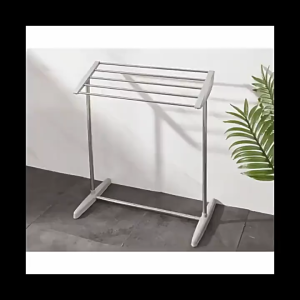 Simple Stainless Steel Towel Stand Laundry Drying Rack Small Family Mini Clothes Hanger Balcony