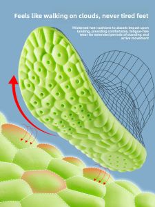 FUYOU | Military Training Arch Support Insoles High Elasticity Thick Shock Absorption Soft Summer