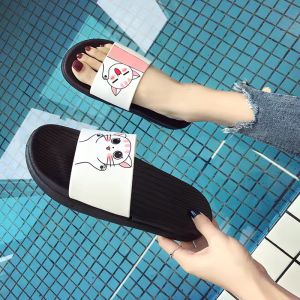 French Flip-Flops Womens Summer Outdoor Non-Slip Shit Feeling Casual Flats Lightweight Soft Bottom Cross Flip-Flops