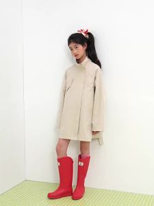 LOVESASAKIDS | Two-sided Print Mid-length Coat