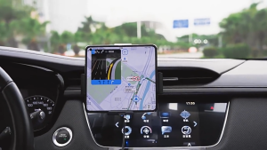 SG STOCK Fold Screen Phone Car Wireless Fast Charger Holder Mount Automatic Clamping (H0965)