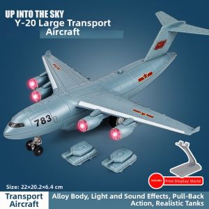 Realistic Military Transport Plane Model Childrens Toy Alloy