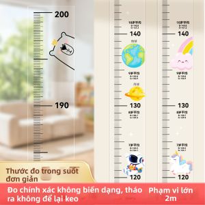ZHENMIAO | Cây Đo Chiều Cao Trẻ Em Minh Bạch Có Thể Gỡ Ra