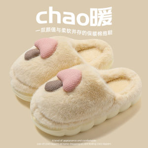 Dép Bông Mùa Đông 2025 Mới Cho Nữ Trong Nhà Chống Trượt Đế Dày Lông Cừu Ấm Áp Mùa Đông Dép Bông Thoải Mái Cho Nữ