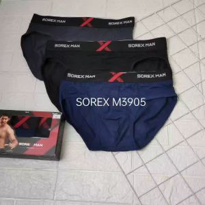 Celana Dalam Pria Sorex M 3905 Size S-XL 1 Kotak 3PCS Supersoft Size S-XL/ Celana Dalam Laki-laki
