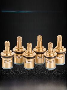 Faucet Valve Spool Single Cold 4 Points Copper Switch Washing Machine Ceramic Core Parts Door Neutral Quick Opening Accessories