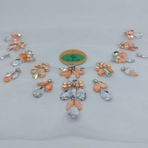 payet rangkai mutiara sintetis || payet rangkai diamon resin || payet rangkai leher || akseoris manik-manik busana fashion || mute jahit