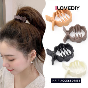 ILOVEDIY อุปกรณ์ยางรัดผมที่มัดผมหางม้ากรงเล็บผมเกาหลีกิ๊บอะคริลิกปรับขนาดใหม่ล่าสุด