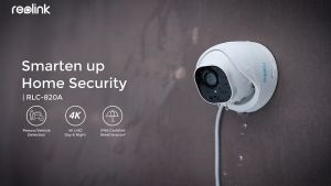 Reolink RLC-820A 4K Ultra HD Person/Vehicle Detection PoE Dome Security Indoor Outdoor Weather Proof 70 &360 Manual Rotation Camera