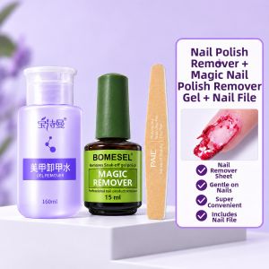 IMLUCKY | Professional Non-damaging Cleaning Gel Nail Polish Remover Pump Bottle