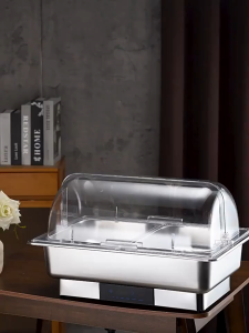 new Electric food warmer 9L/13L luxury silver chafing dish buffet suitable for parties hotels homes BanquetWedding.