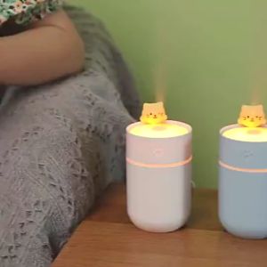 Cat LED Lamp Humidifier Diffuser Pelembab Ruangan Udara Diffuser Aromatherapy.